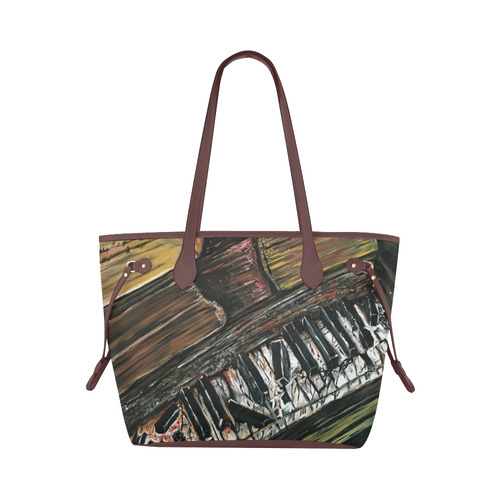 Broken Piano Clover Canvas Tote Bag (Model 1661)
