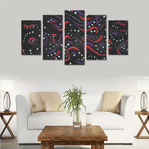 Gothic Mehndi  abstract art Canvas Print Sets A (No Frame)