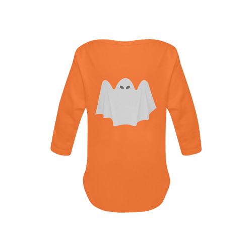 Spooky Halloween Ghost Baby Powder Organic Long Sleeve One Piece (Model T27)