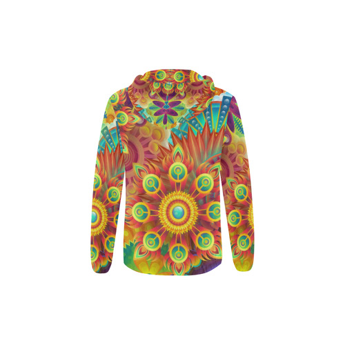 Psychedelic Mandalas All Over Print Full Zip Hoodie for Kid (Model H14)