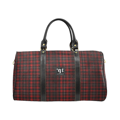 Classic Red Plaid Signature Print New Waterproof Travel Bag/Small (Model 1639)