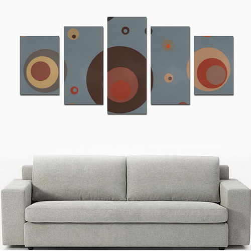 circles  6 Canvas Print Sets D (No Frame)