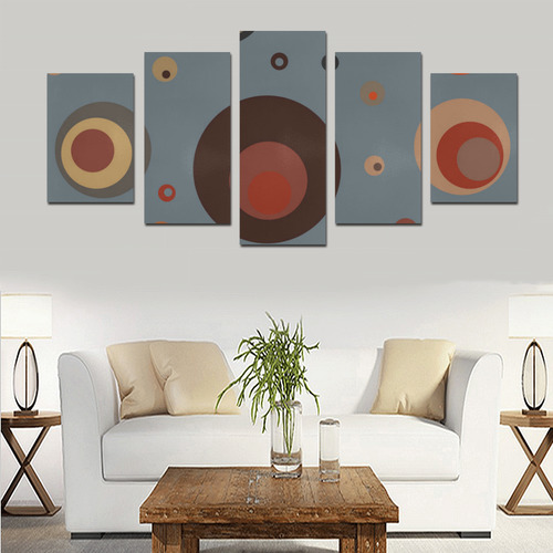 circles  6 Canvas Print Sets D (No Frame)