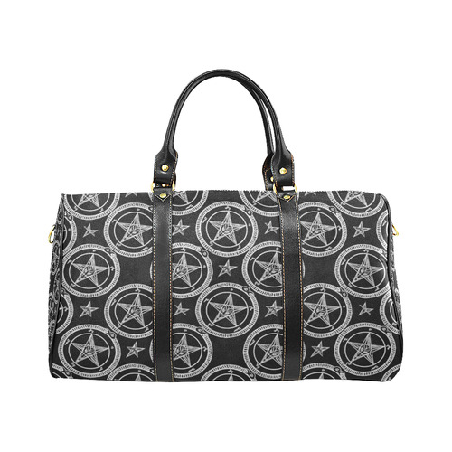 Pentgram Pattern Gothic Art Print New Waterproof Travel Bag/Small (Model 1639)