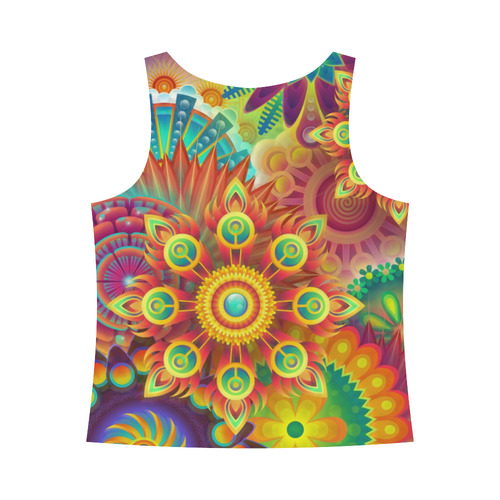 Psychedelic Mandalas All Over Print Tank Top for Women (Model T43)
