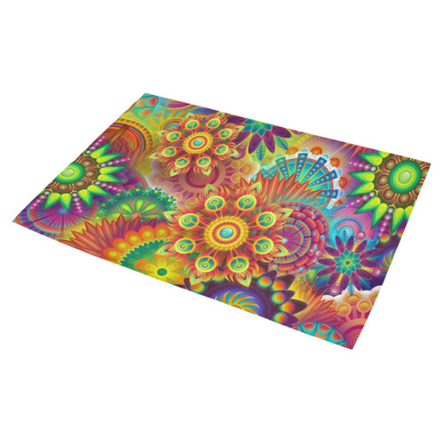 Psychedelic Mandalas Azalea Doormat 30" x 18" (Sponge Material)