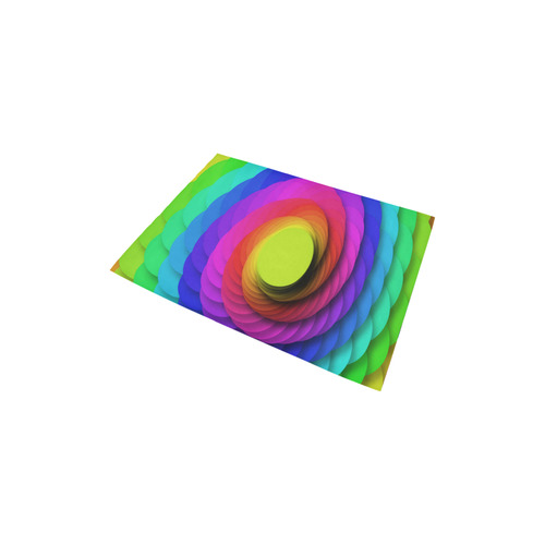 Psychodelic Spirale In Rainbow Colors Area Rug 2'7"x 1'8‘’