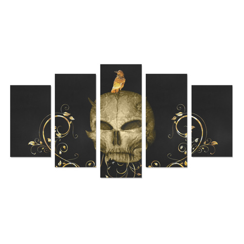 The golden skull Canvas Print Sets A (No Frame)