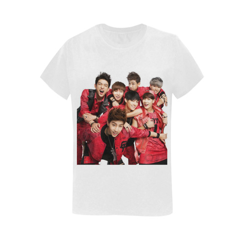 GOT7 KPOP GROUP Women's T-Shirt in USA Size (Two Sides Printing)