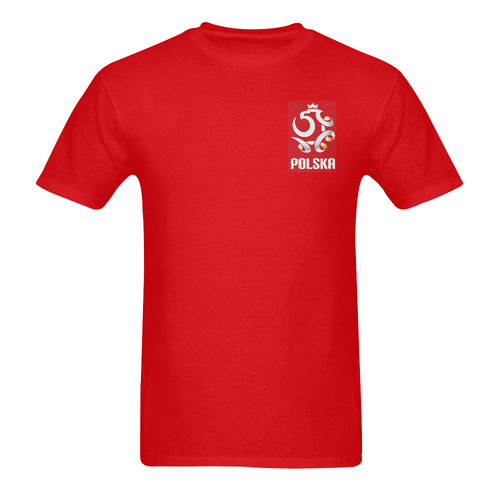 POLAND SOCCER FOOTBALL Men's T-Shirt in USA Size (Two Sides Printing)