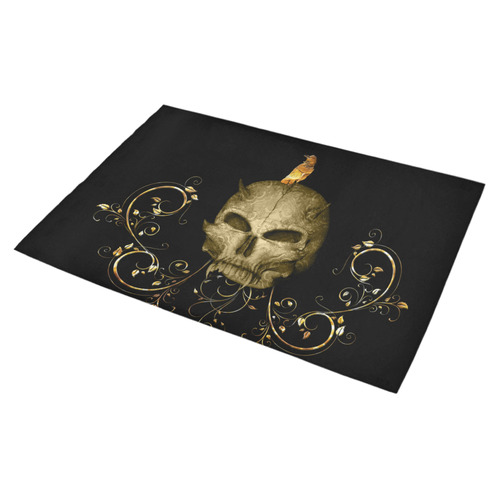 The golden skull Azalea Doormat 30" x 18" (Sponge Material)