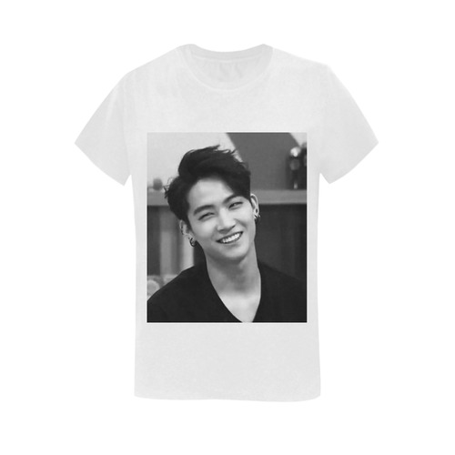 GOT7 kpop group JAEBUM Women's T-Shirt in USA Size (Two Sides Printing)