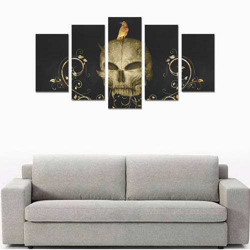 The golden skull Canvas Print Sets A (No Frame)
