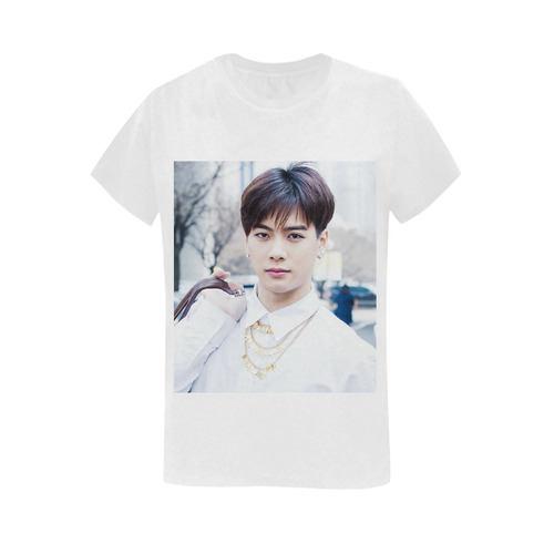 GOT7 kpop group JACKSON Women's T-Shirt in USA Size (Two Sides Printing)