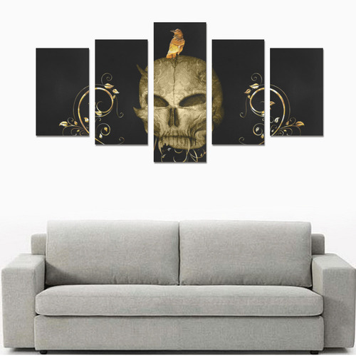 The golden skull Canvas Print Sets C (No Frame)