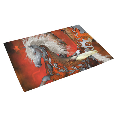 Awesome steampunk horse with wings Azalea Doormat 30" x 18" (Sponge Material)