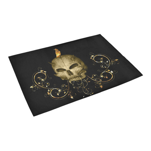 The golden skull Azalea Doormat 24" x 16" (Sponge Material)