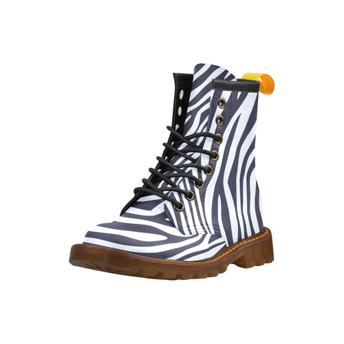 zebra pattern mens boots black white skin High Grade PU Leather Martin Boots For Men Model 402H
