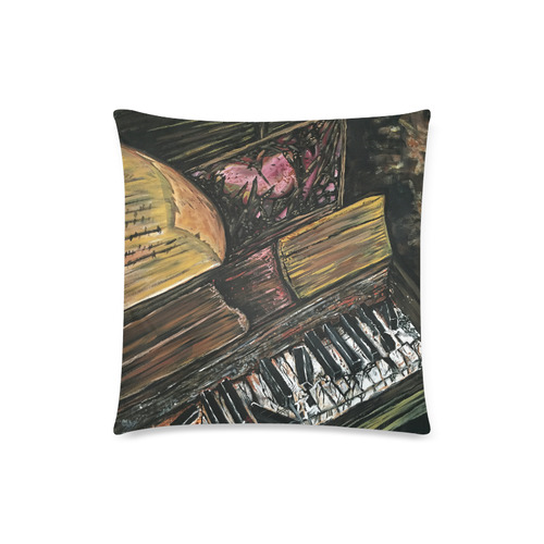 Broken Piano Custom Zippered Pillow Case 18"x18" (one side)