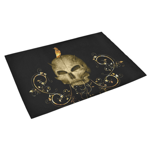 The golden skull Azalea Doormat 30" x 18" (Sponge Material)