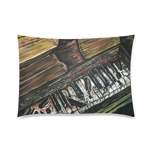 Broken Piano Custom Zippered Pillow Case 20"x30"(Twin Sides)