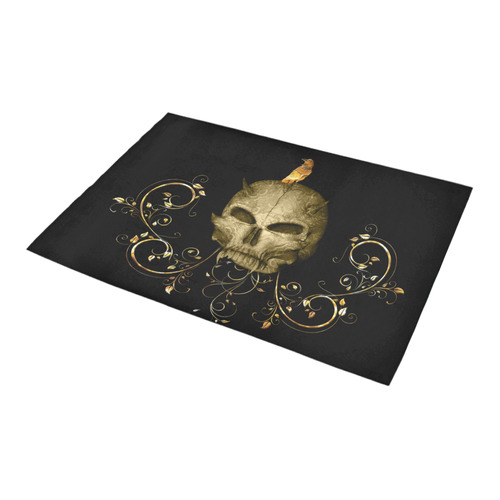 The golden skull Azalea Doormat 24" x 16" (Sponge Material)