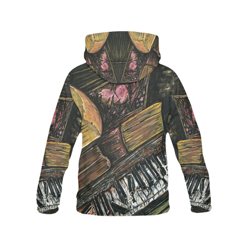 Broken Piano All Over Print Hoodie for Men (USA Size) (Model H13)