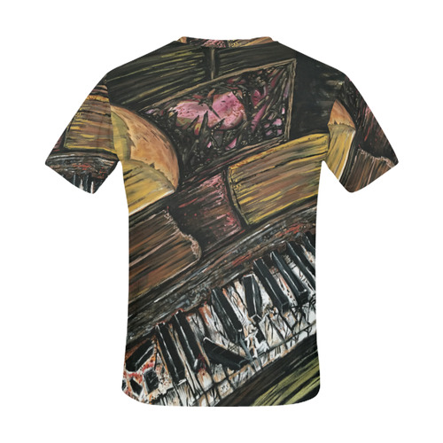 Broken Piano All Over Print T-Shirt for Men (USA Size) (Model T40)