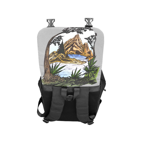 The Outdoors - Poster Casual Shoulders Backpack (Model 1623)