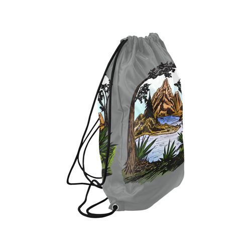 The Outdoors Small Drawstring Bag Model 1604 (Twin Sides) 11"(W) * 17.7"(H)