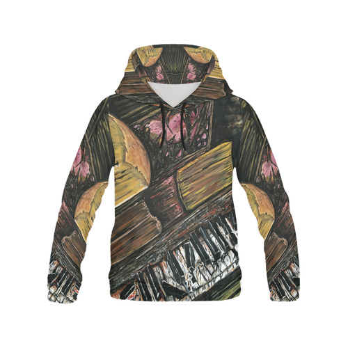 Broken Piano All Over Print Hoodie for Men (USA Size) (Model H13)