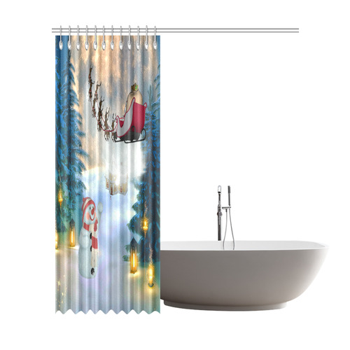 Santa Claus in the night Shower Curtain 72"x84"