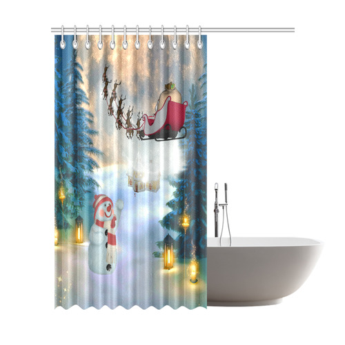 Santa Claus in the night Shower Curtain 72"x84"