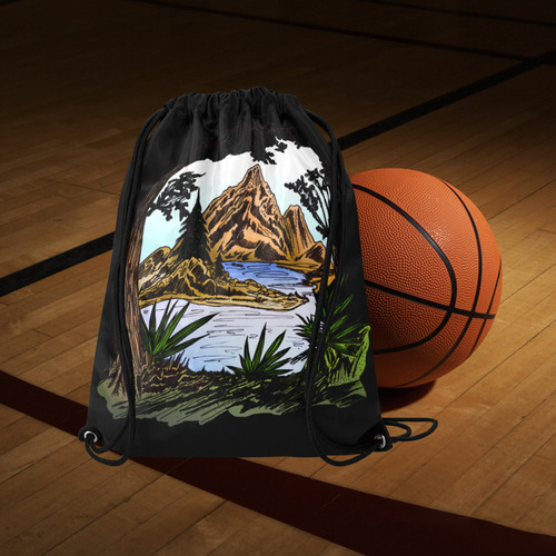 The Outdoors Large Drawstring Bag Model 1604 (Twin Sides)  16.5"(W) * 19.3"(H)