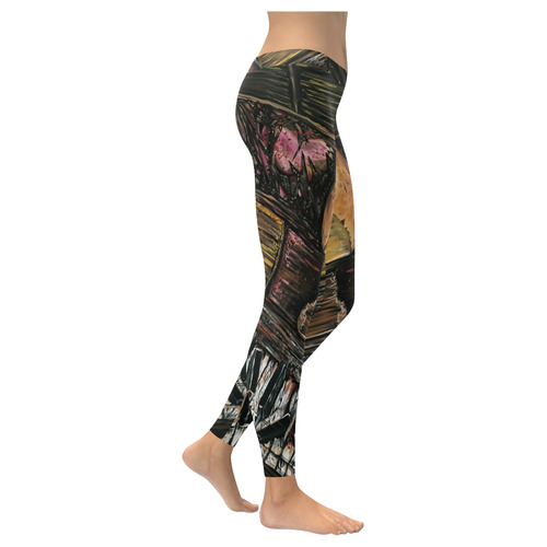 Broken Piano Women's Low Rise Leggings (Invisible Stitch) (Model L05)