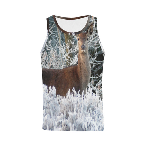 Winter Deer All Over Print Tank Top for Men (Model T43)