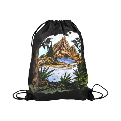 The Outdoors Large Drawstring Bag Model 1604 (Twin Sides)  16.5"(W) * 19.3"(H)