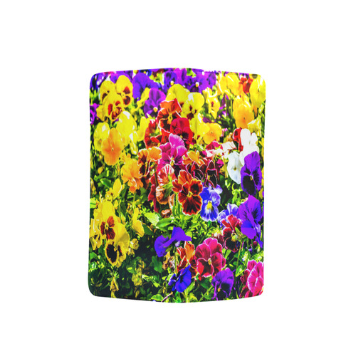 Viola Tricolor Flower colorful beautiful spring Men's Clutch Purse （Model 1638）