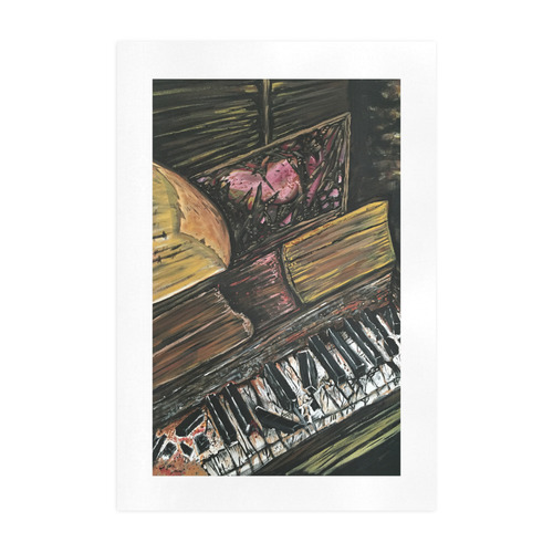 Broken Piano Art Print 19‘’x28‘’