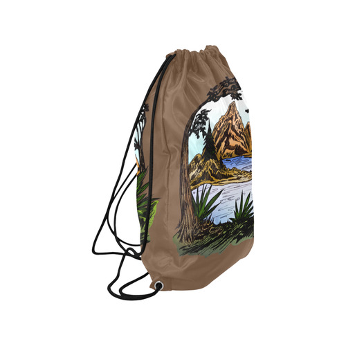 The Outdoors Medium Drawstring Bag Model 1604 (Twin Sides) 13.8"(W) * 18.1"(H)