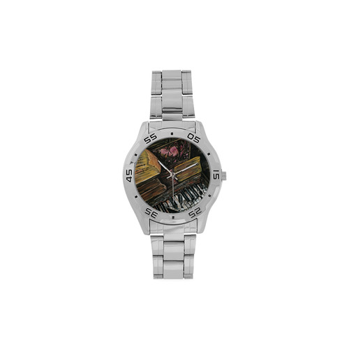 Broken Piano Men's Stainless Steel Analog Watch(Model 108)