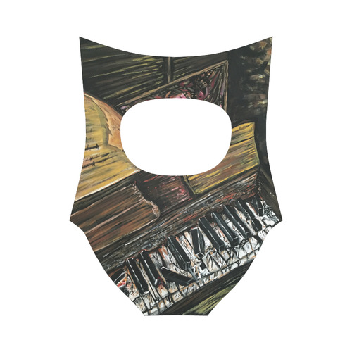 Broken Piano Strap Swimsuit ( Model S05)