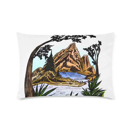 The Outdoors Custom Rectangle Pillow Case 16"x24" (one side)