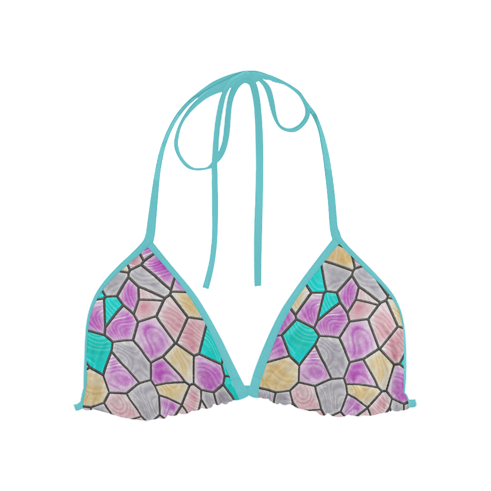 Mosaic Linda By Jamcolors Custom Bikini Swimsuit Top Id D