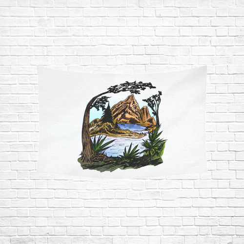 The Outdoors Cotton Linen Wall Tapestry 60"x 40"