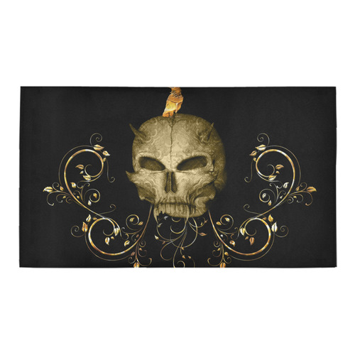 The golden skull Bath Rug 16''x 28''