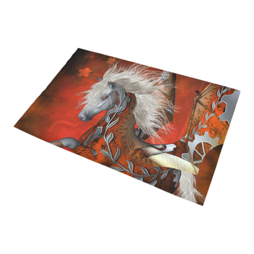 Awesome steampunk horse with wings Bath Rug 20''x 32''