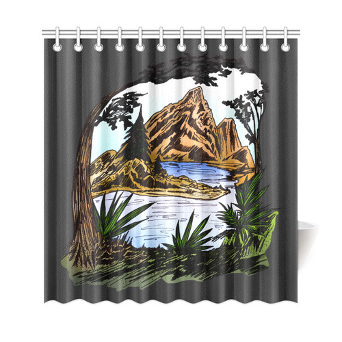 The Outdoors Shower Curtain 69"x72"