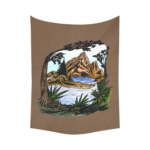 The Outdoors Cotton Linen Wall Tapestry 60"x 80"