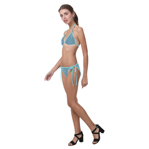 New Sparkling Glitter Print F by JamColors Custom Bikini Swimsuit (Model S01)